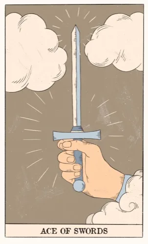 Ace of Swords tarot card (Rider–Waite–Smith)