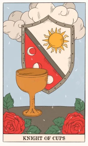 Knight of Cups tarot card (Rider–Waite–Smith)