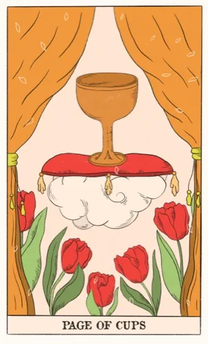 Page of Cups tarot card (Rider–Waite–Smith)