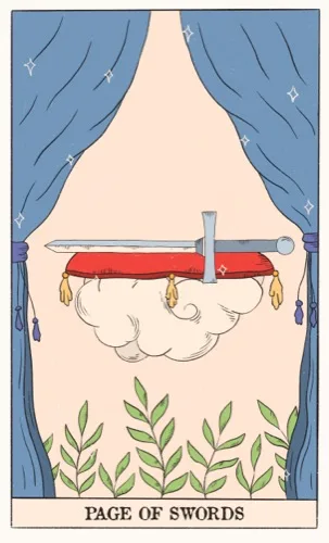 Page of Swords tarot card (Rider–Waite–Smith)