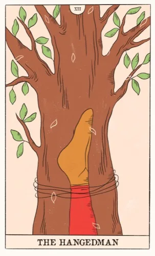 The Hanged Man tarot card (Rider–Waite–Smith)