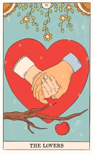 The Lovers tarot card (Rider–Waite–Smith)