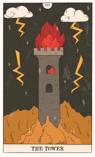 The Tower tarot card (Rider–Waite–Smith)