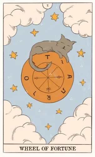 Wheel of Fortune tarot card (Rider–Waite–Smith)